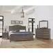 Cool Farmhouse Natural Gray King Sleigh Bed