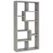 Theo Grey Driftwood 10 Shelf Bookcase