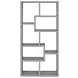 Theo Grey Driftwood 10 Shelf Bookcase