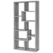 Theo Grey Driftwood 10 Shelf Bookcase