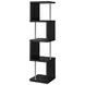 Baxter Black And Chrome Bookcase