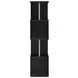 Baxter Black And Chrome Bookcase
