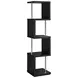Baxter Black And Chrome Bookcase