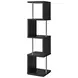 Baxter Black And Chrome Bookcase