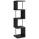 Baxter Black And Chrome Bookcase