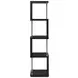 Baxter Black And Chrome Bookcase