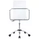 Amaturo Clear Acrylic Adjustable Office Chair