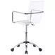 Amaturo Clear Acrylic Adjustable Office Chair