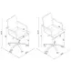 Amaturo Clear Acrylic Adjustable Office Chair