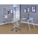 Amaturo Clear Acrylic Adjustable Office Chair