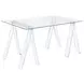 Amaturo Clear Acrylic Writing Desk