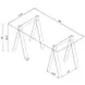 Amaturo Clear Acrylic Writing Desk