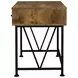Analiese Antique Nutmeg and Black Writing Desk