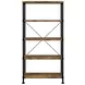 Analiese Antique Nutmeg and Black Bookcase