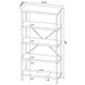 Analiese Antique Nutmeg and Black Bookcase