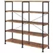 Analiese Antique Nutmeg and Black Large Bookcase