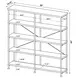 Analiese Antique Nutmeg and Black Large Bookcase