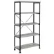 Analiese Gray Driftwood and Black 30" Bookcase