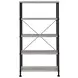 Analiese Gray Driftwood and Black 30" Bookcase