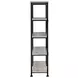 Analiese Gray Driftwood and Black 30" Bookcase