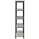 Analiese Gray Driftwood and Black 30" Bookcase