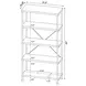 Analiese Gray Driftwood and Black 30" Bookcase