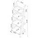 Amaturo Clear Acrylic Bookcase