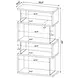 Emelle Grey Driftwood Bookcase
