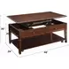 Malachi Walnut Rectangular Lift Top Cocktail Table