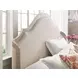 Haven Light Stain and Beige Upholstered King Shelter Bed