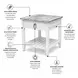 Garden Gate Distressed Grey Rectangular End Table