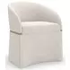 Daya Ivory Upholstered Arm Chair