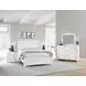 Cool Farmhouse White King Panel Bed