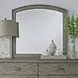 Avalon Burnished Beige Arched Dresser Mirror