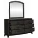 Avalon Coffee Bean and Oatmeal Upholstered Storage Panel Bedroom Set