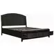 Avalon Coffee Bean King Storage Panel Bed with Nailhead Trim
