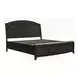 Avalon Coffee Bean Queen Storage Panel Bed with Nailhead Trim