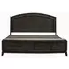 Avalon Coffee Bean Queen Storage Panel Bed with Nailhead Trim