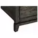 Avalon Coffee Bean and Oatmeal Queen Upholstered Storage Panel Bed with Nailhead Trim