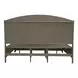 Avalon Coffee Bean and Oatmeal Upholstered Storage Panel Bedroom Set