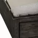 Avalon Coffee Bean and Oatmeal Queen Upholstered Storage Panel Bed with Nailhead Trim