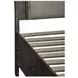 Avalon Coffee Bean and Oatmeal Queen Upholstered Storage Panel Bed with Nailhead Trim