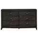 Avalon Coffee Bean and Oatmeal Upholstered Storage Panel Bedroom Set