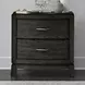 Avalon Coffee Bean 2 Drawer Nightstand with USB Charging