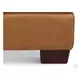 Baylor Cinnamon Leather Upholstered Rectangular Ottoman
