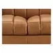 Baylor Cinnamon Leather 64" Loveseat