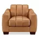 Baylor Cinnamon Leather Upholstered Lounge Chair