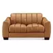 Baylor Cinnamon Leather 64" Loveseat