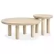 Sunset Cove Sanibel Brown Round Nesting Cocktail Table