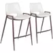 Desi White Counter Height Stool Set Of 2